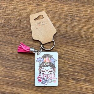 Handmade Pink Key & Card Holder